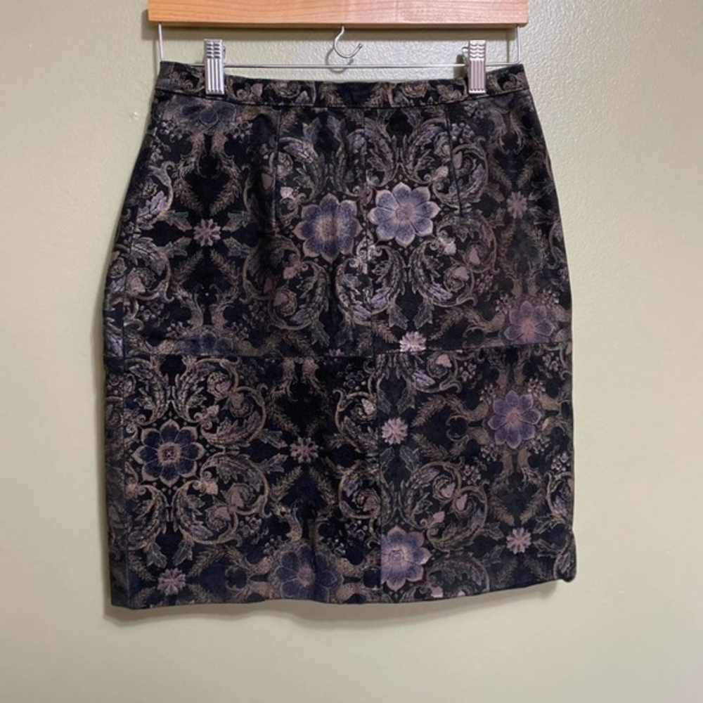 Vintage 100% Leather Styleworks‎ Skirt, Size 10